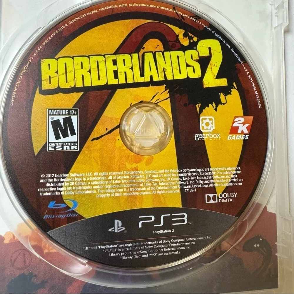 Borderlands 1 & 2 (Sony PlayStation 3, 2009) PS3 Complete w/ Manual Tested